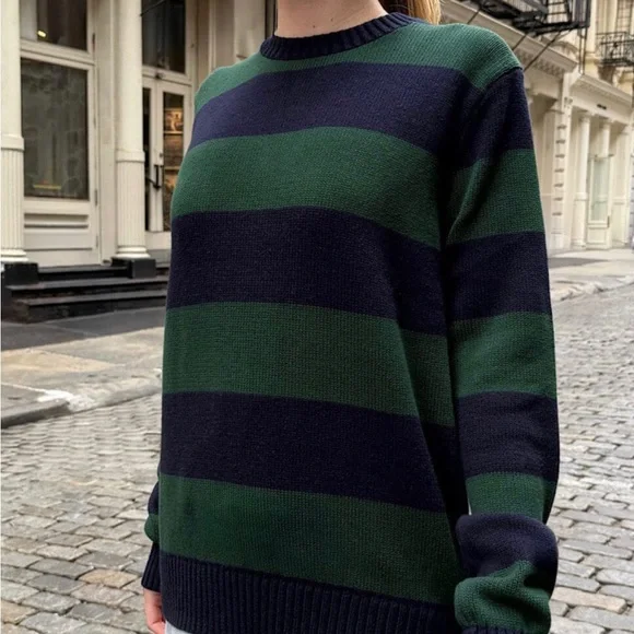 Brandy Melville Briana Striped Cotton Sweater - Picture 2 of 8